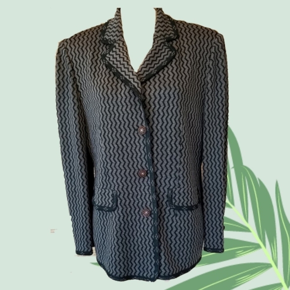 Vintage Retro Stretch Blazer in Forest Green, M - Picture 1 of 7